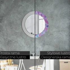 Lustro dekoracyjne Ścienne fi60 okrągłeKryształowy wzór