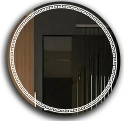 Lustro LED okrągłe 60 cm + wodoodporne ledy COB 480 diod/m ledowe PREMIUM