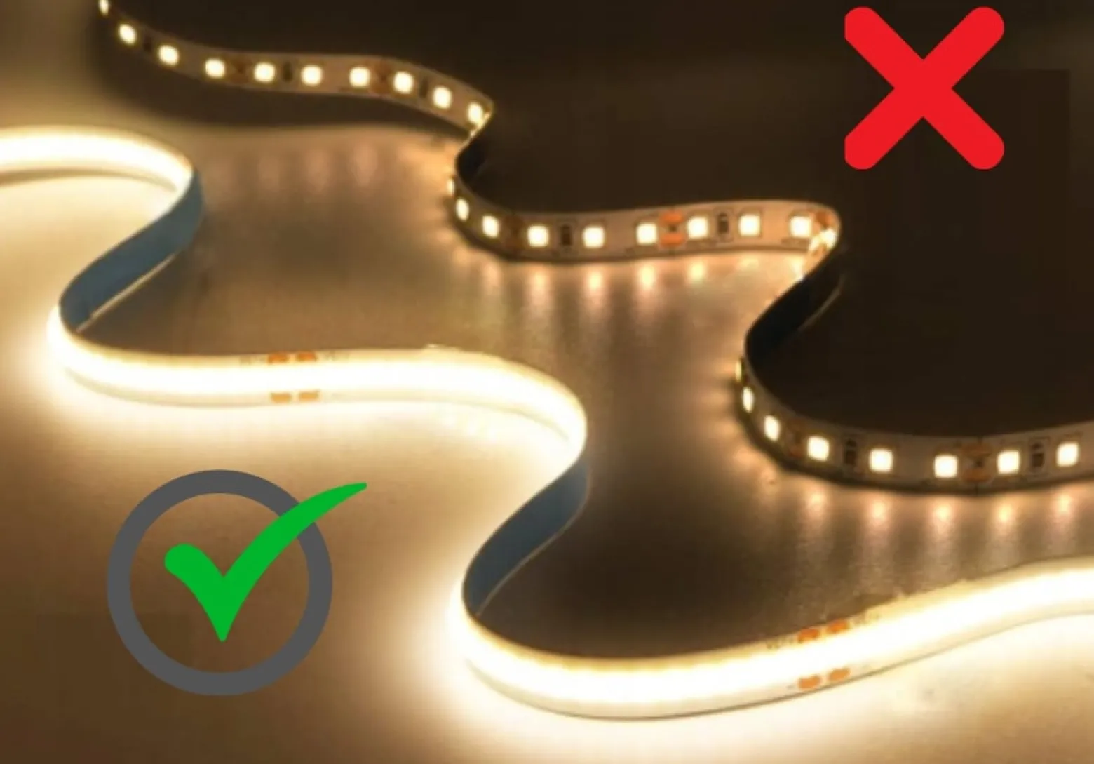 Lustro LED okrągłe 60 cm + wodoodporne ledy COB 480 diod/m ledowe PREMIUM