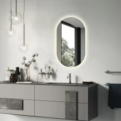 Lustro LED Wallfluent 40 x 70 cm do łazienki ciepła barwa światła