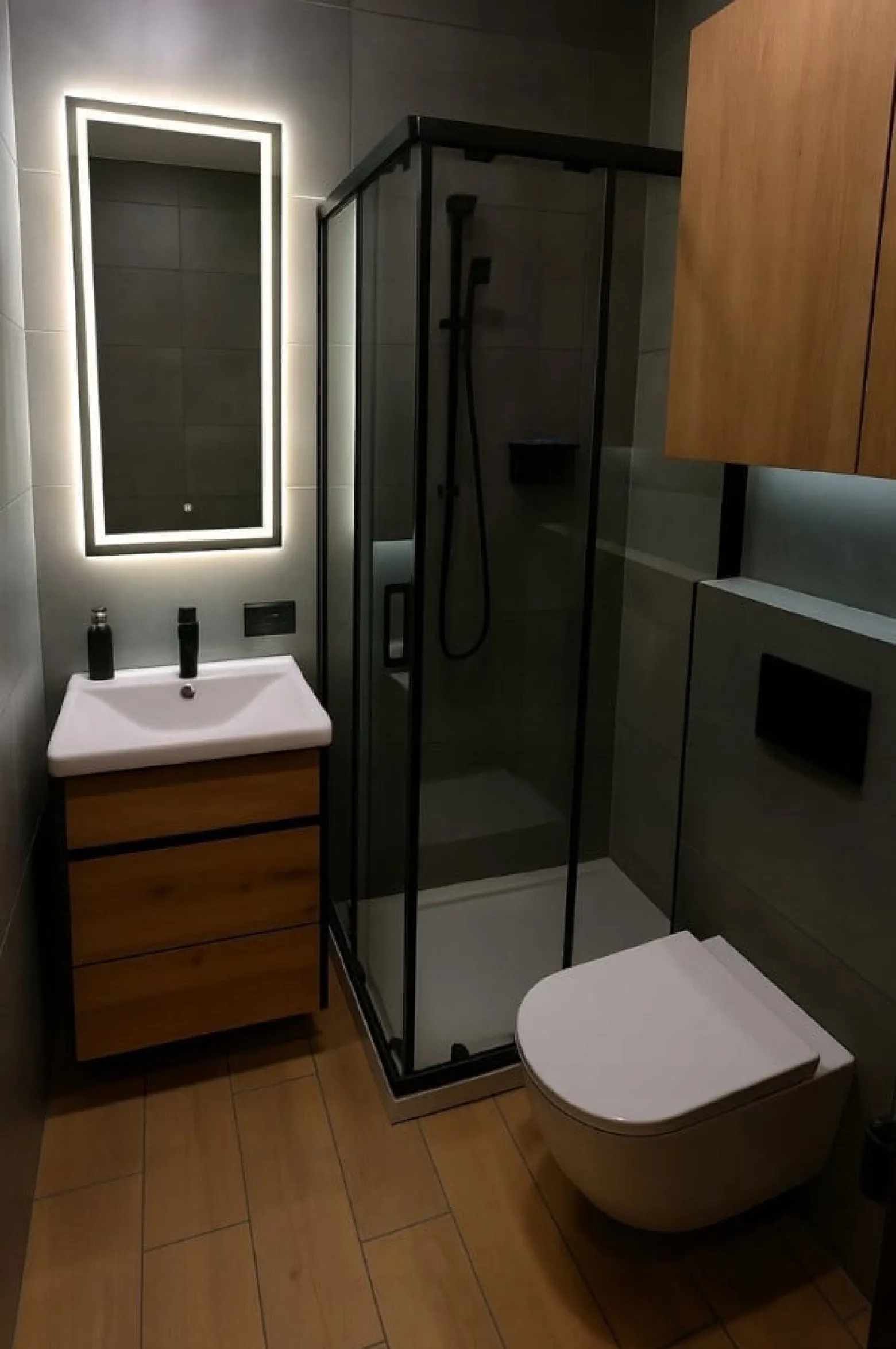 Lustro Led 60x80 Cm Cob 608 Diod/M Z Włącznikiem Dotykowym - 3 Barwy