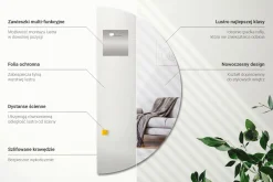 Lustro Nieregularne do Salonu Sypialni | 25x50cm | Wallfluent
