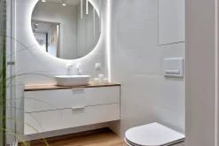 Lustro Nowoczesne Ledowe | Wallfluent | 50 cm | Neutralne światło