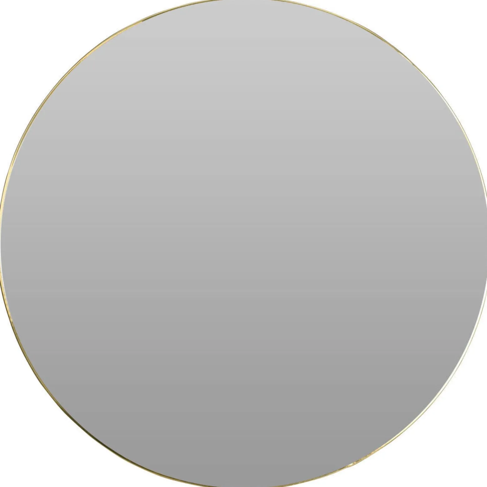 Lustro okrągłej w minimalistycznej ramie, Ø 55 cm