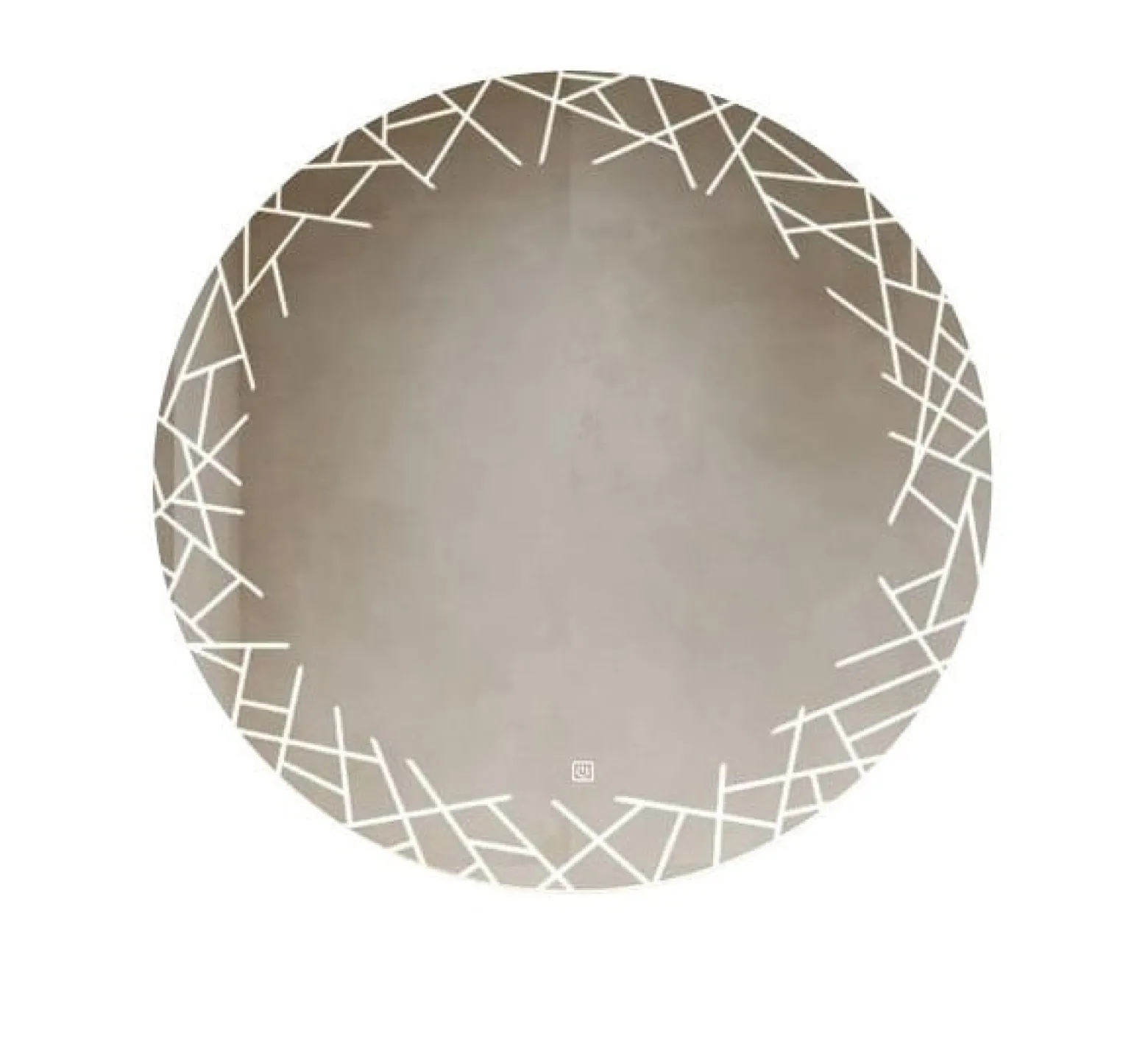 Lustro Okrągłe Led Fi60Cm Wzór