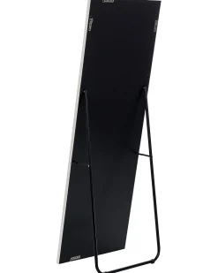 Lustro podłogowe ekoskóra 50 x 150 cm białe