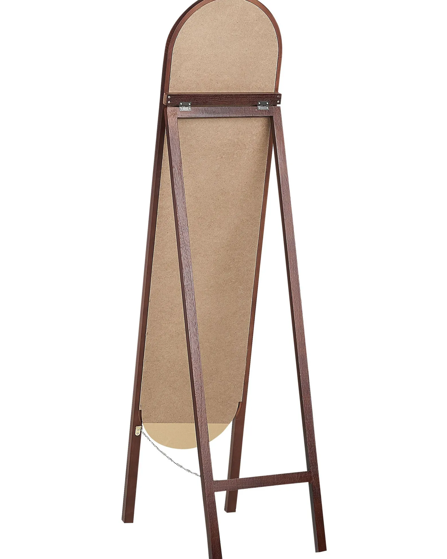 Lustro podłogowe stojące 30 x 150 cm ciemne drewno
