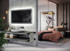 Lustro Podświetlane Led Madrid - 70Cm, 50Cm