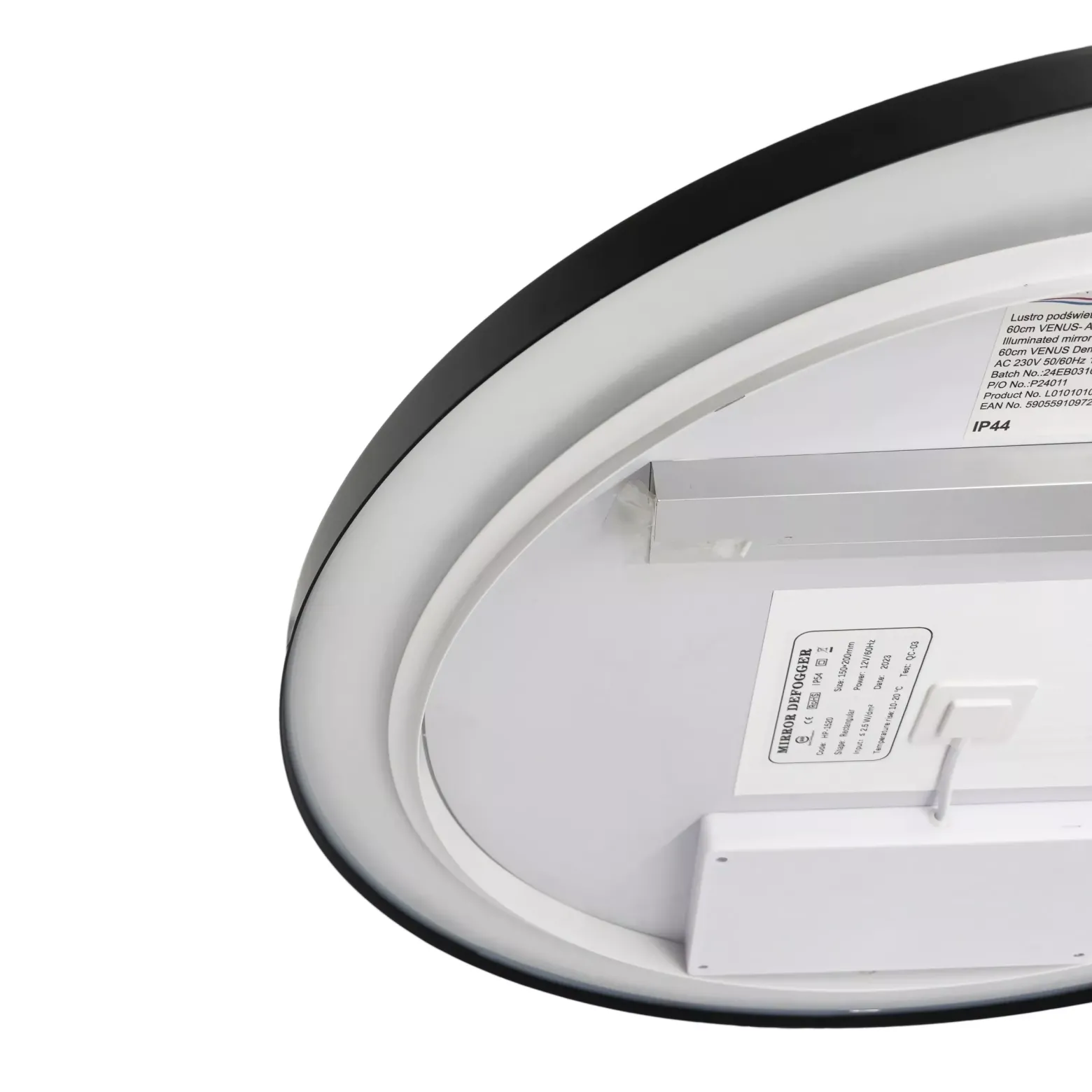 Lustro podświetlane LED VENUS 60 cm Antypara, Zmiana barwy