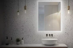 Lustro podświetlane LED 39x50 cm COSMO Antypara, Zmiana Barwy
