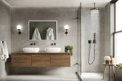 Lustro Prostokątne w Białej Ramie Glamour 60x40