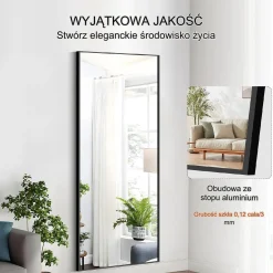 Lustro stojące do przymierzalni salonu garderoby i sypialni