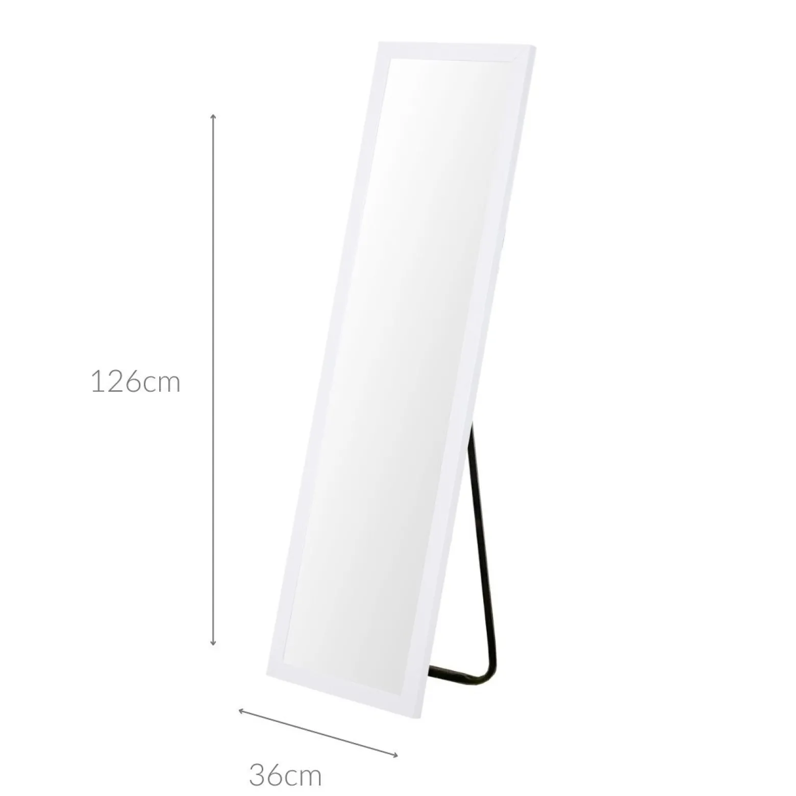 Lustro stojące prostokątne 126 cm