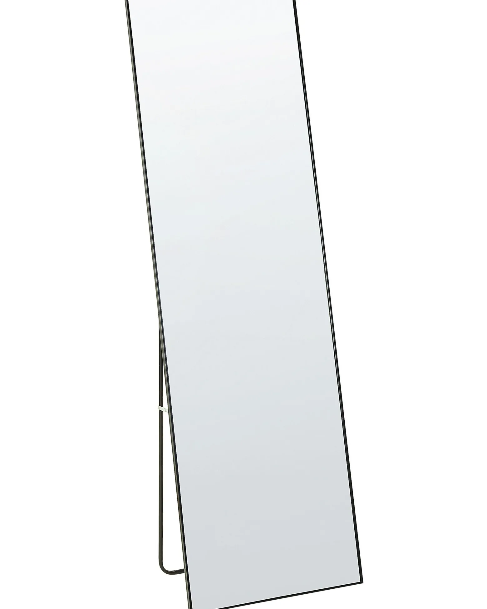 Lustro stojące z ramą czarną 50 x 156 cm