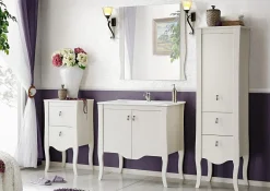 Lustro stylizowane w drewnianej ramie 80 cm Elisabeth