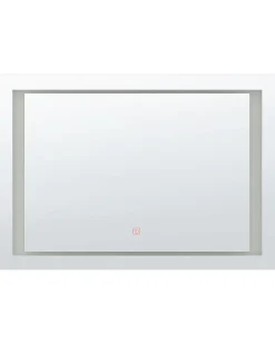 Lustro wiszące ścienne LED 60x80 srebrne