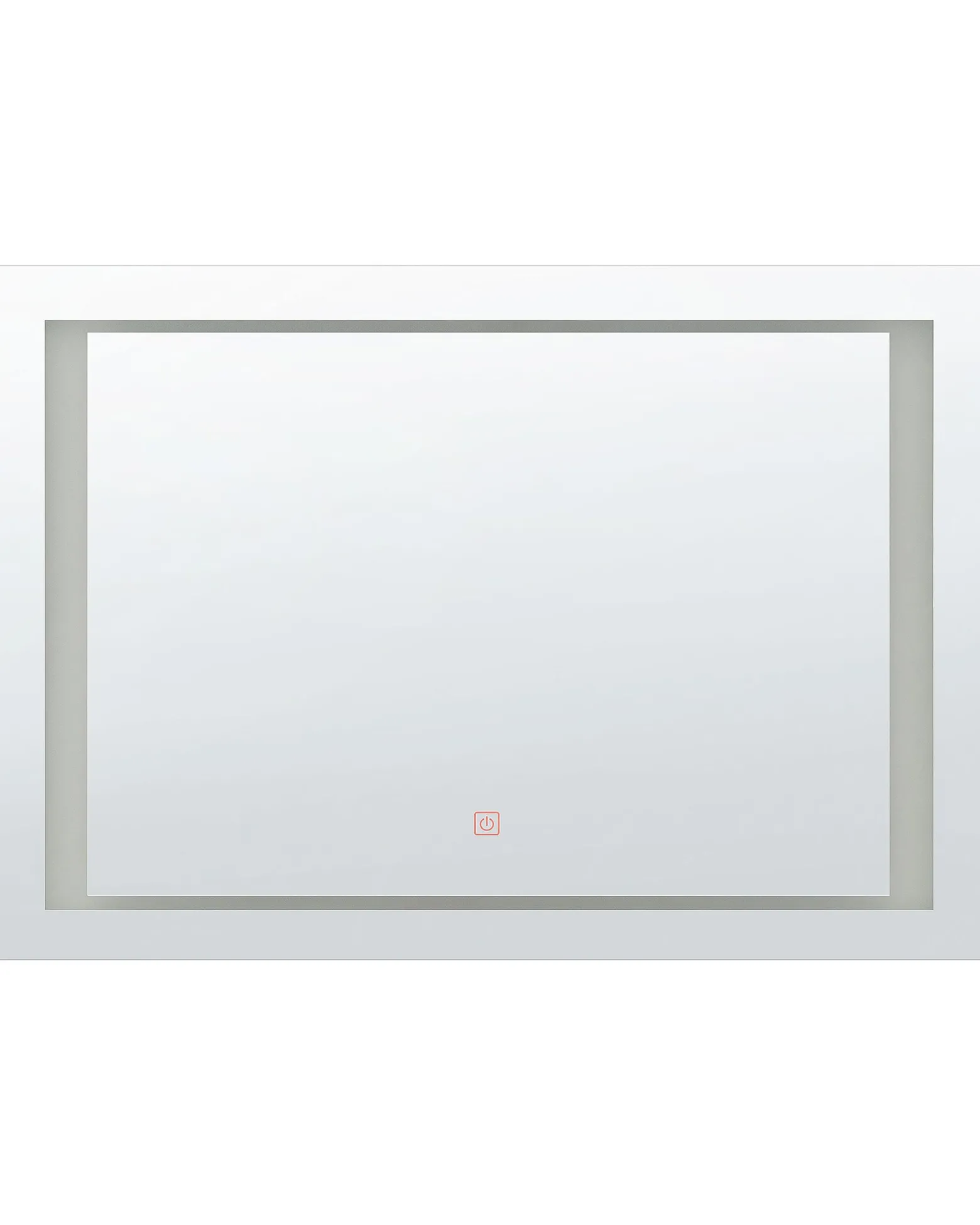 Lustro wiszące ścienne LED 60x80 srebrne