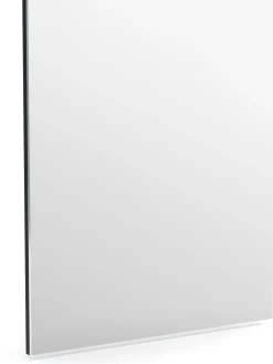 Lustro wiszące do przedpokoju 60 cm antracyt