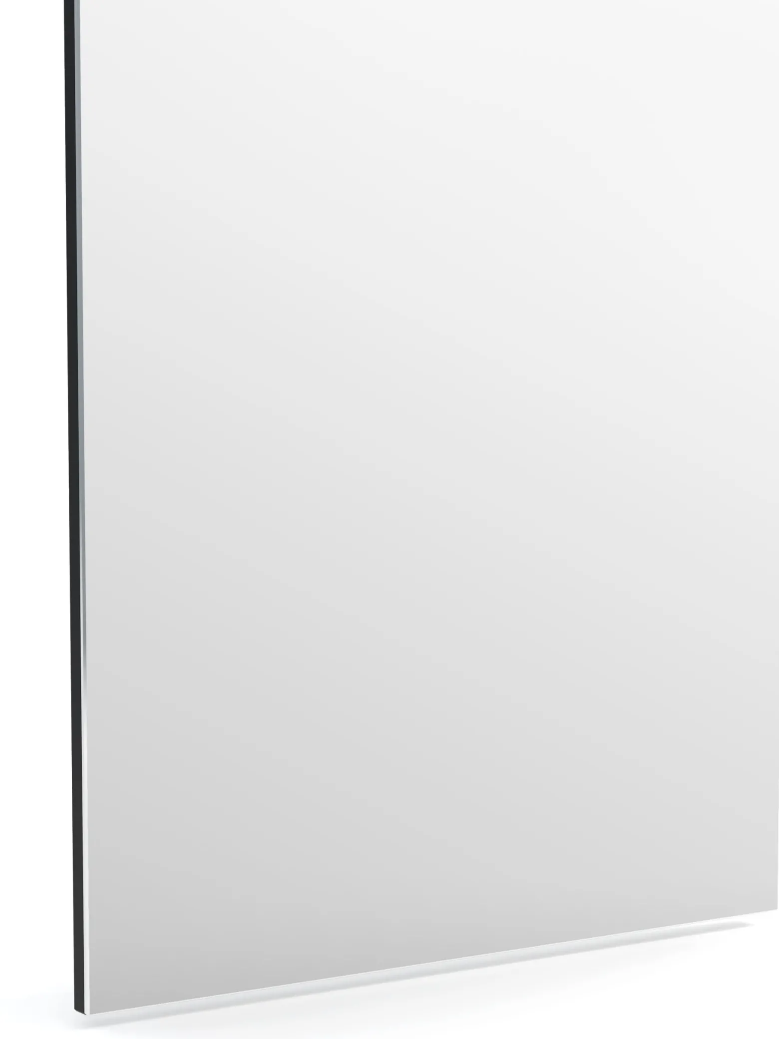 Lustro wiszące do przedpokoju 60 cm antracyt