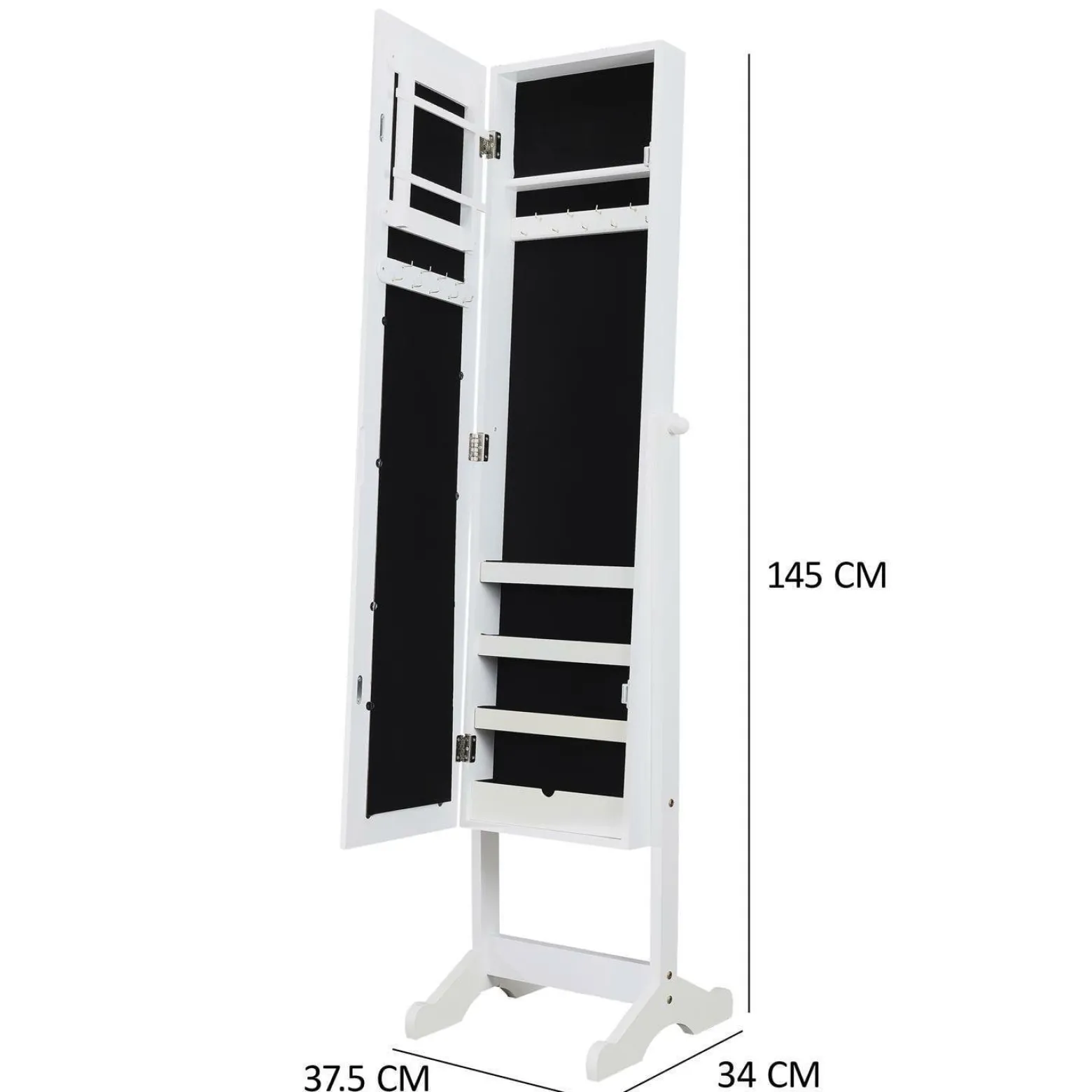 Lustro z organizerem Hermosa XL