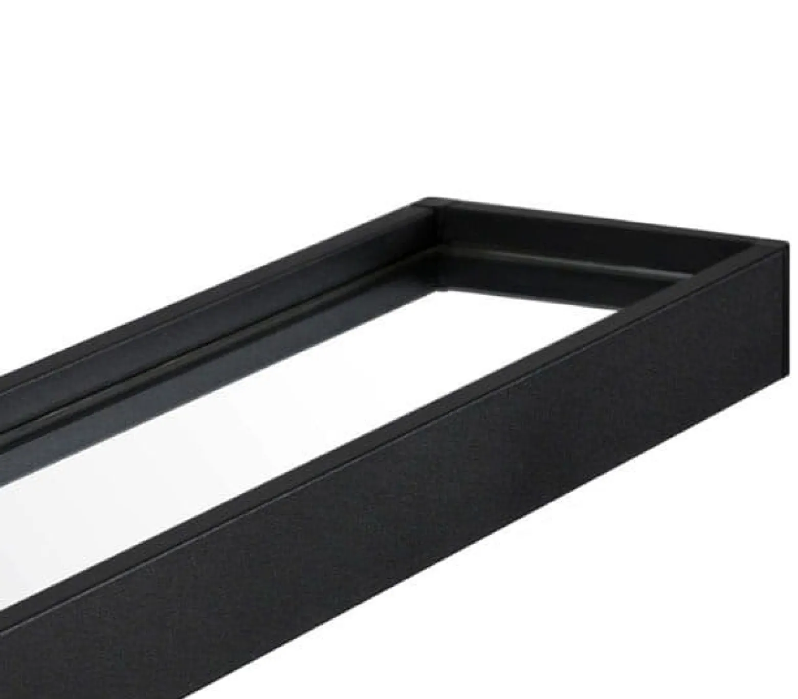 Lustro z półką 70cm czarne