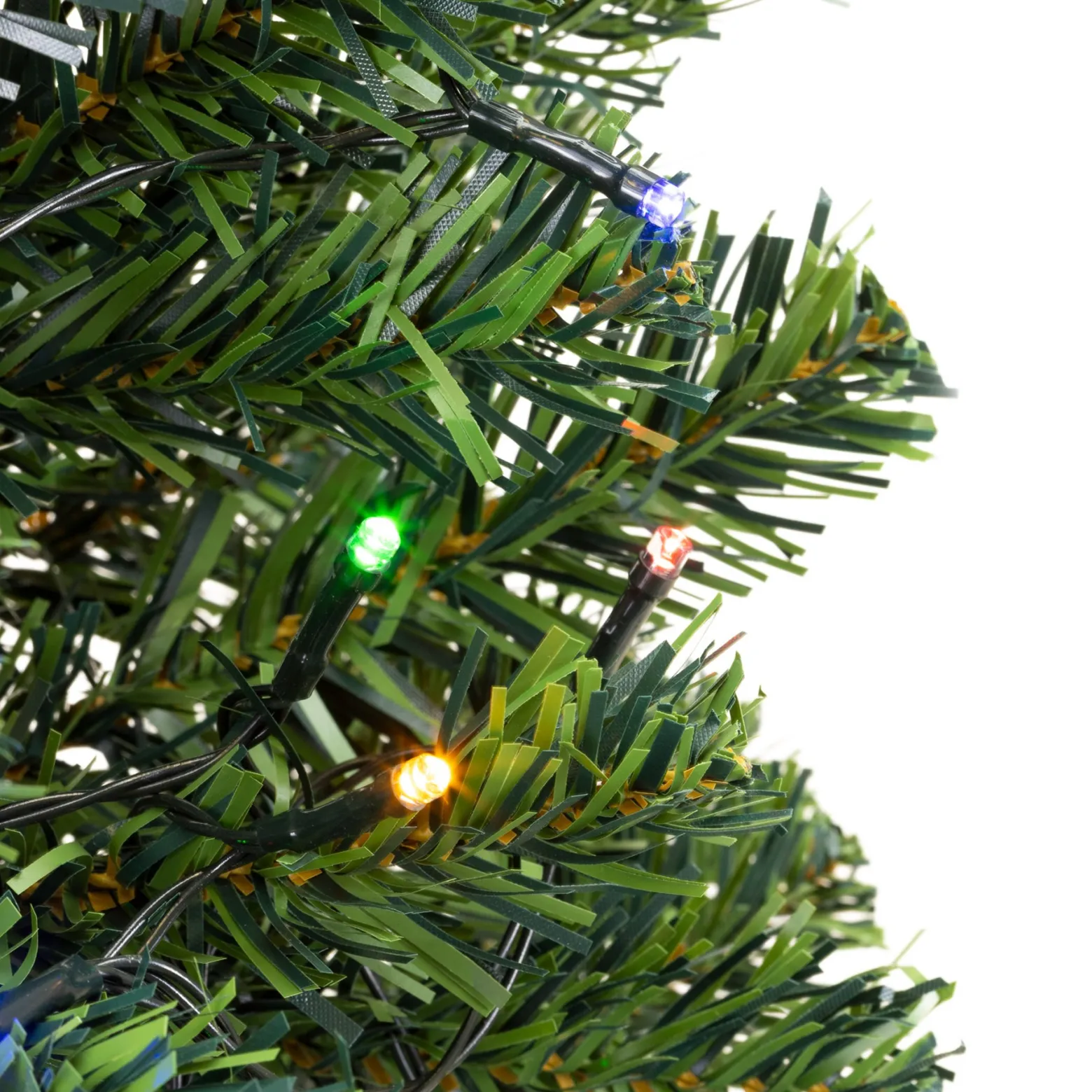 Mała choinka sztuczna 90 cm z lampkami choinkowymi 50 LED multikolor