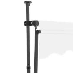 Markiza Balkonowa Tarasowa Ręcznie Zwijana Zadaszenie Ogrodowe LED 150 cm