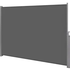 Markiza boczna tarasowa 400x180 cm roleta na balkon wysuwana osłona grafit