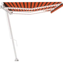 Markiza Tarasowa Balkonowa Ręcznie Zwijana Roleta Zadaszenie LED 600x300 cm