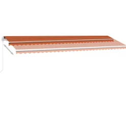 Markiza Tarasowa Balkonowa Ręcznie Zwijana Roleta Zadaszenie LED 600x300 cm