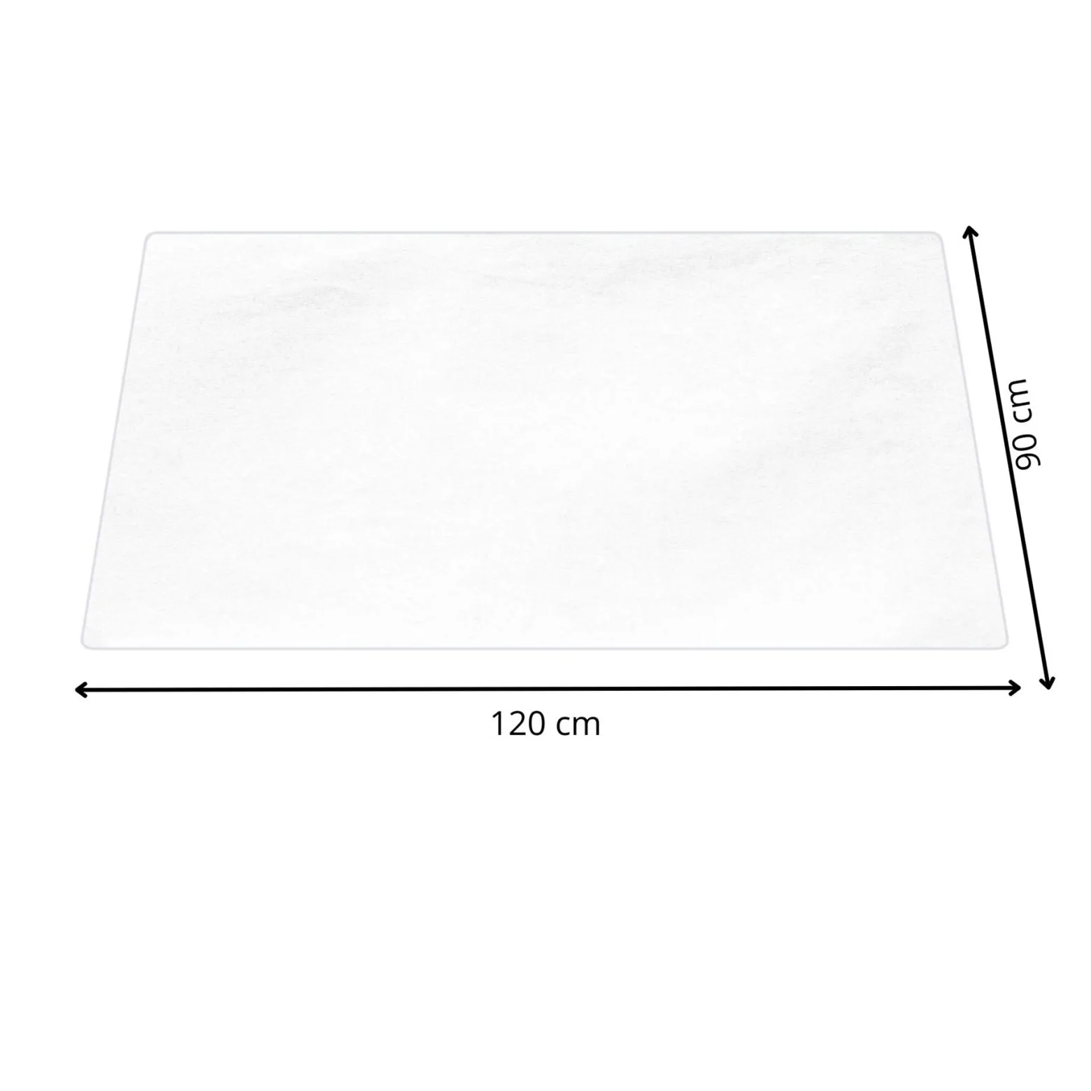 Mata ochronna pod fotel biurowy 120x90 cm podkładka na biurko transparentna