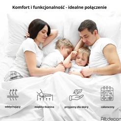 Materac sprężonowy kieszeniowy 7 stref - twardość H3|H4 - LAVELA 80x200 cm