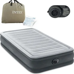 Materac welurowy z pompką Intex 67766ND