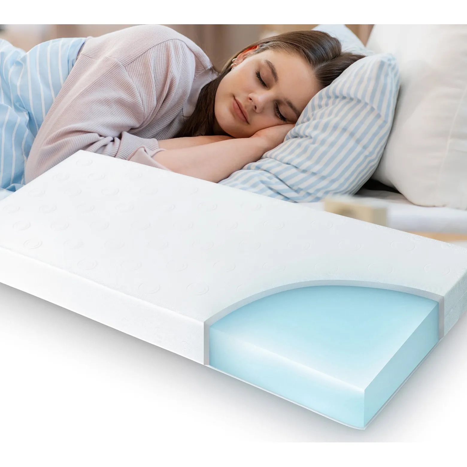 Materac 120x200 Piankowy Jednoosobowy Dwustronny RELAX