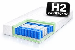Materac kieszeniowy Multipocket 7 stref H2 sprężynowy 90x200