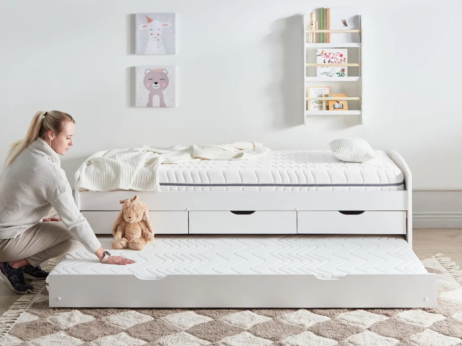 Materac pianka memory 80 x 200 cm średnia twardość