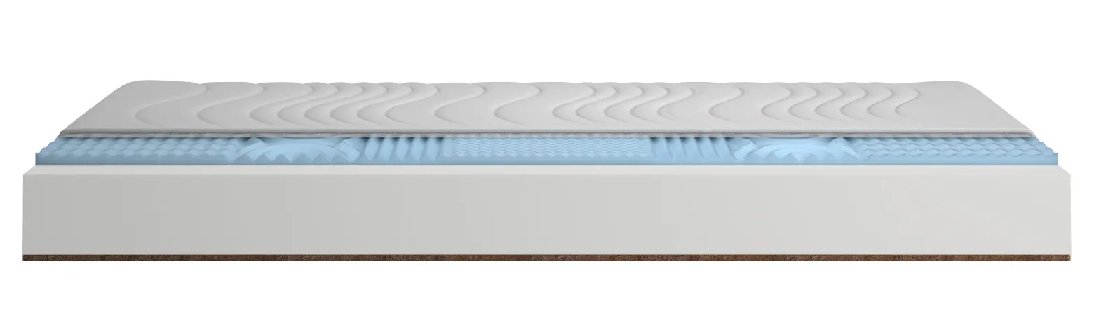 Materac piankowy 70x200 16cm Comfort + Pianka masująca + Kokos H2/H3