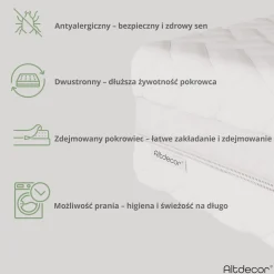 Materac sprężonowy kieszeniowy 7 stref - twardość H3 - SILVA 80x200 cm