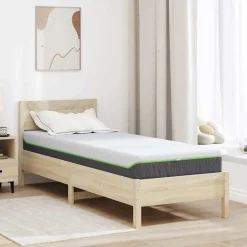 Materac Sprężynowy Do Sypialni Pokoju Biały i szary 80 x 200 cm