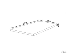 Materac topper żelowy piankowy 90x200 cm