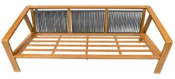 Meble Ogrodowe Aluminiowe Dwie Sofy + Fotel + Stolik