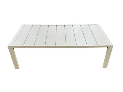 Meble ogrodowe metalowe BIANCO białe kremowe, sofa i fotele wodoodporne