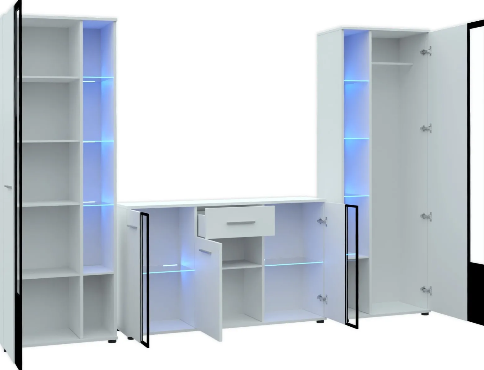 Meblościanka dąb sonoma CUBE XL