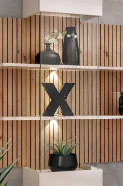 Meblościanka GUSTO LUX B kaszmir/dąb artisan
