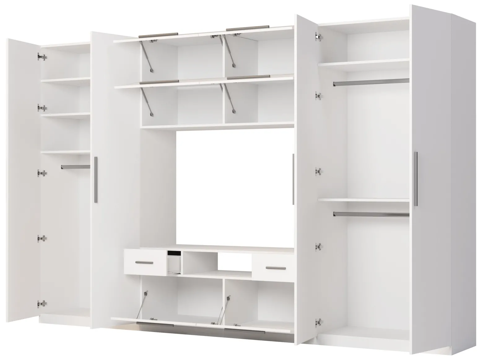 Meblościanka Scandi Biel 350 cm