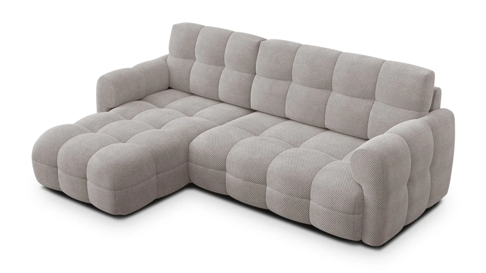 MELLOW sofa narożna 3 osobowa lewa, beżowa