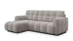 MELLOW sofa narożna 3 osobowa lewa, beżowa