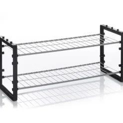 Metalowy stojak na buty, obuwie - 2 poziomy