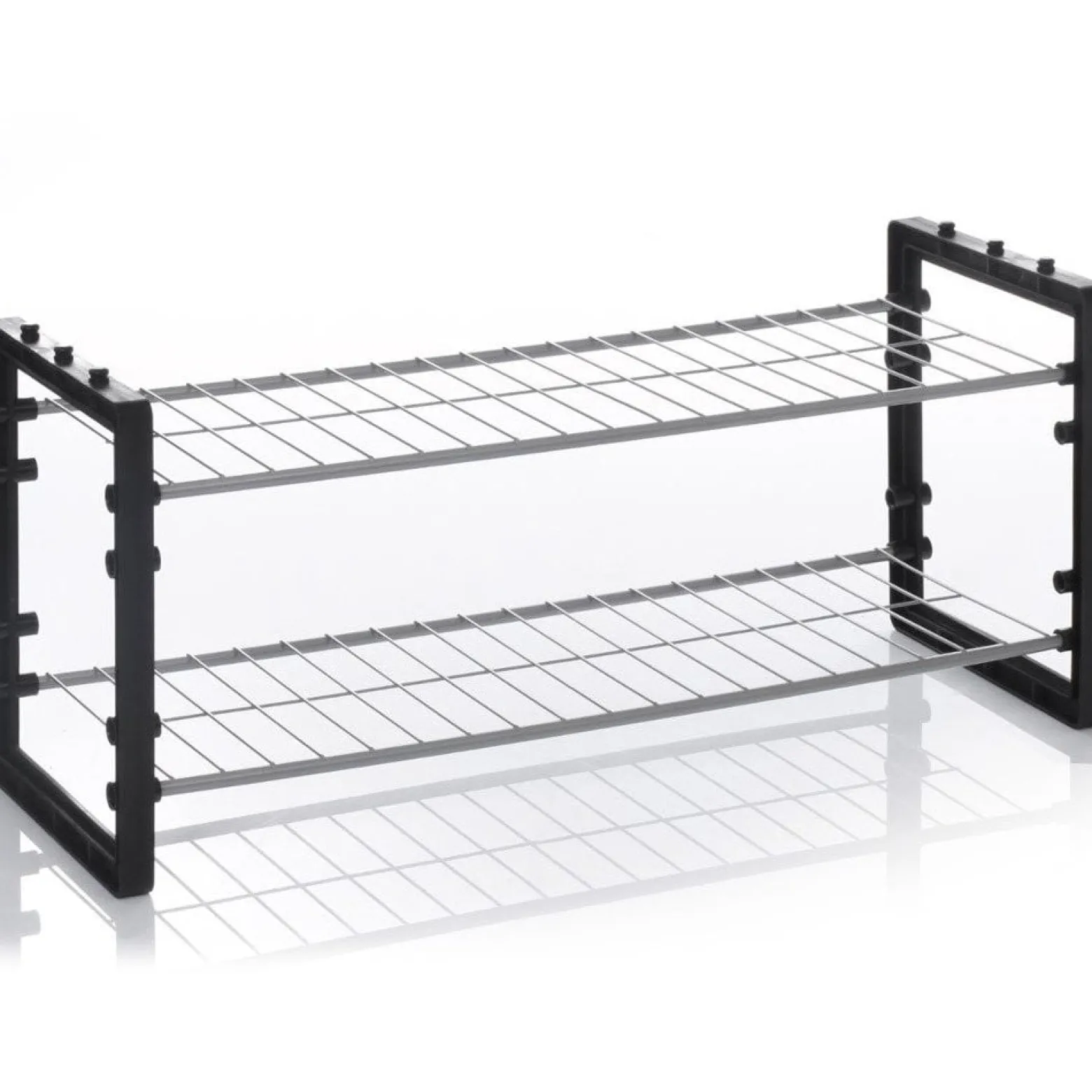Metalowy stojak na buty, obuwie - 2 poziomy