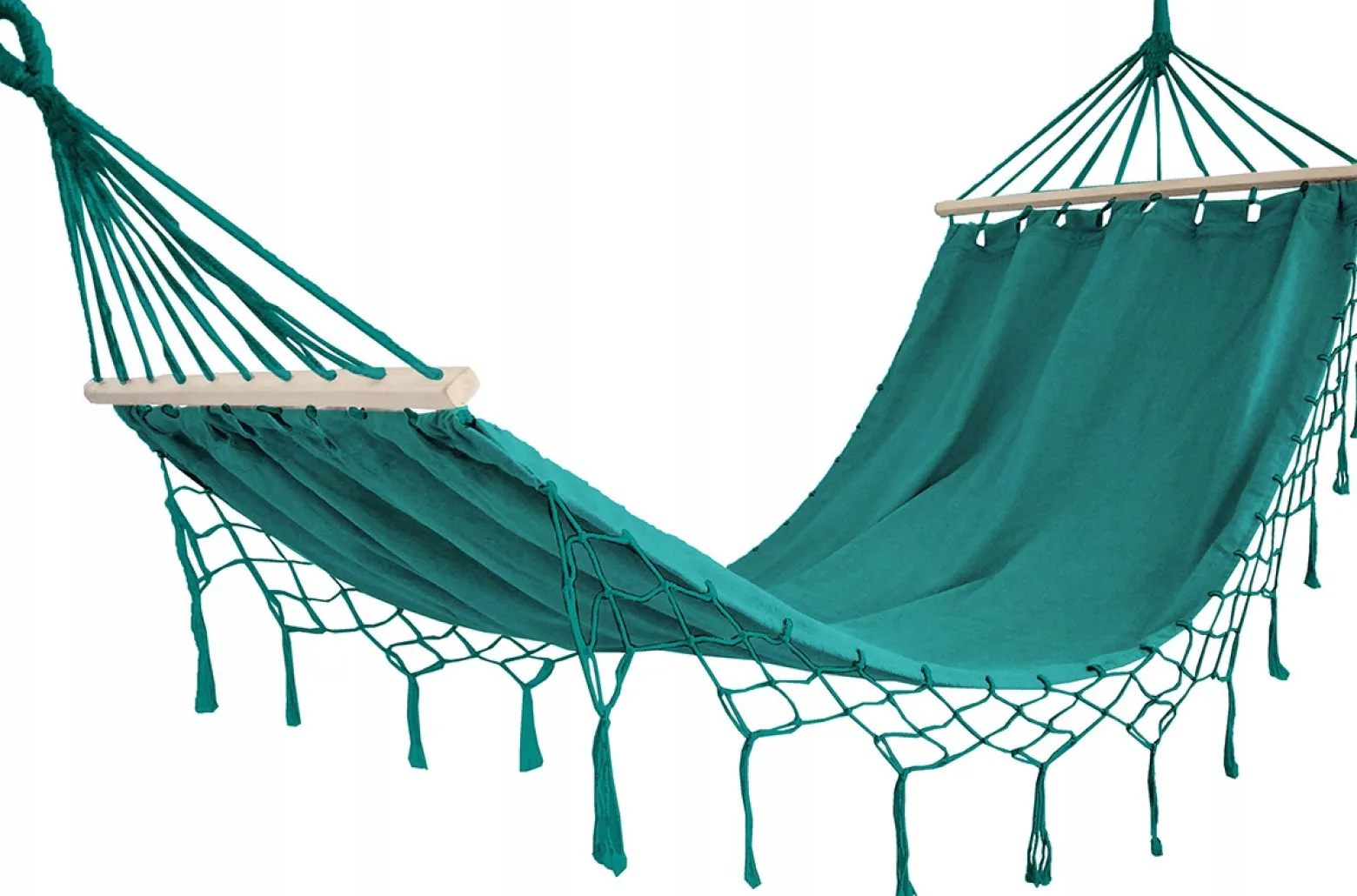 Mocny hamak ogrodowy boho Milos 2 200×100 cm granatowy